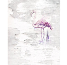 Peinture murale décorative avec motif de flamant rose