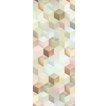 Motif de cubes abstraits pour décoration murale