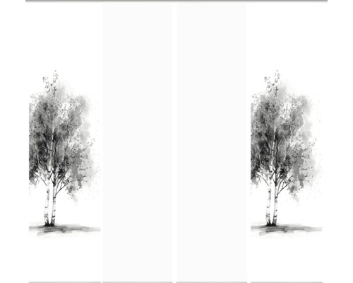 Tapete mit Birkenmotiv für die Wandgestaltung