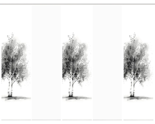 Tapete mit Birkenbaum-Motiv