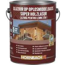 Holzlasur in einer Dose mit der Aufschrift Hornbach