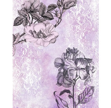 Motif floral avec des roses et des éléments floraux