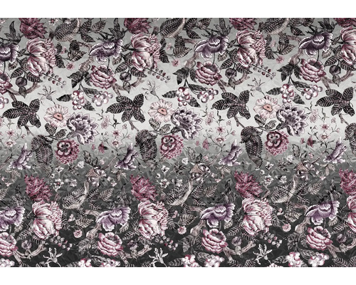 Papier peint textile à motif floral