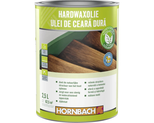 Boîte d'huile de cire dure 2,5 litres pour l'intérieur