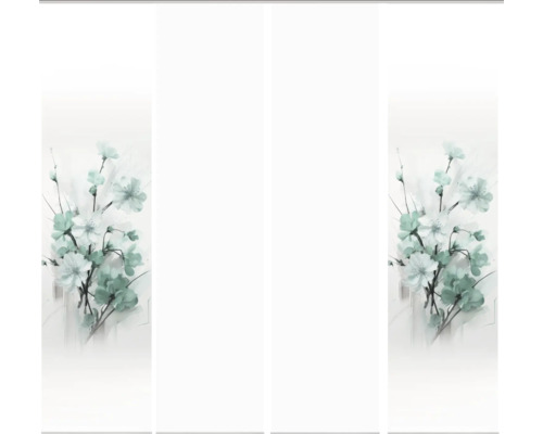 Schiebevorhang mit Blumendesign