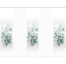 Panneau coulissant avec motif floral