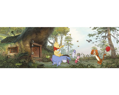 Illustration de Winnie l'ourson, Porcinet, Tigrou et Bourriquet dans la forêt des Rêves bleus