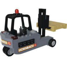 Hornbach Gabelstapler Modell aus Bausteinen