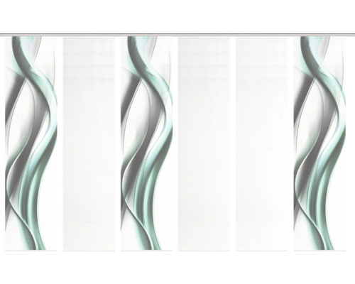 Schiebegardine mit Wellenmuster