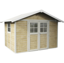 Abri de jardin avec double porte et fenêtre