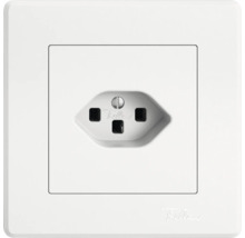 Steckdose mit quadratischer Blende