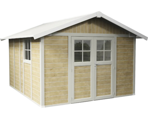 Abri de jardin avec fenêtre et double porte