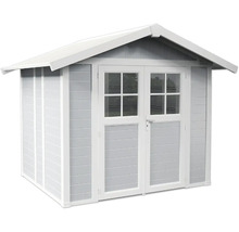 Abri de jardin avec double porte et fenêtres