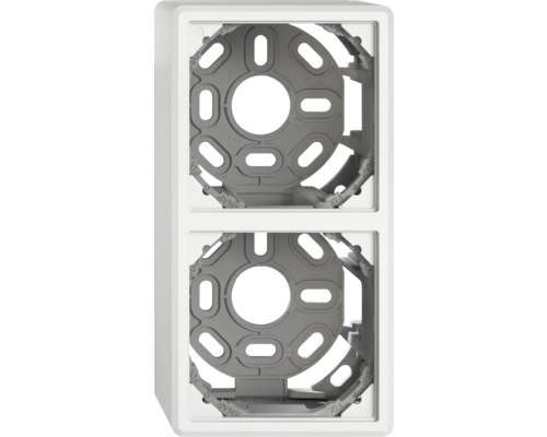 Boîte d'appareil double pour installations électriques