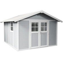 Abri de jardin avec porte double et fenêtre
