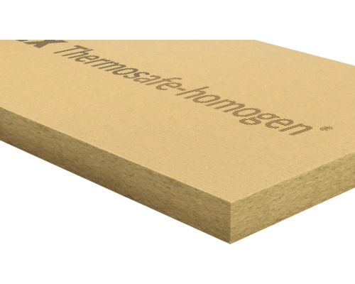 Plaque d'isolation en fibre de bois Gutex Thermosafe homogen 1300 x 600 x 60 mm Panneau Thermosafe homogène pour isolation thermique