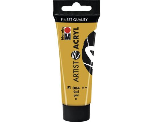Marabu Acrylfarbe Artist gold 084 22 ml Marabu Künstler Acrylfarbe, Gold