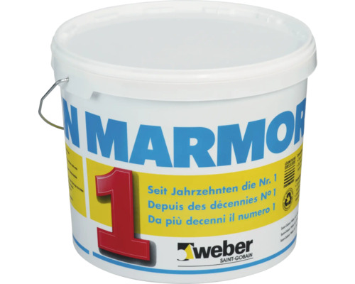 Sous-couche weber Marmoran G111 prête à peindre 10 kg Seau d'enduit de marbre