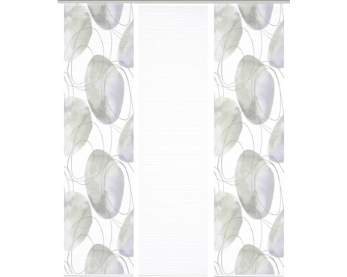 Schiebevorhang mit abstraktem Muster für Fensterdekoration
