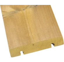 Planche de bois avec rainure et languette