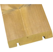 Planche de bois avec rainure et languette