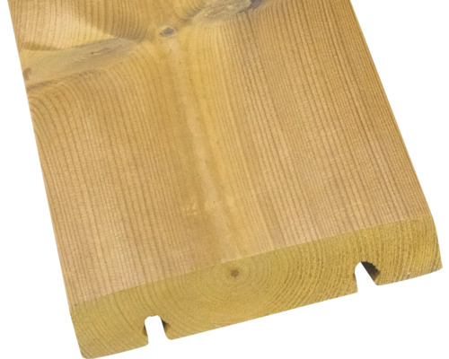 Lame de terrasse thermo pin H-CLICK 26x118x5100mm Bois de profilé en bois