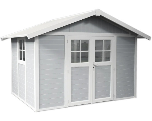 Abri de jardin avec double porte et fenêtre