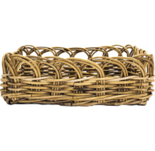 Panier en osier tressé