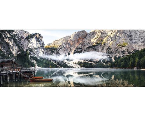Tableau en verre Mountain Lake View 50x125 cm