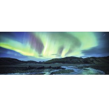 Tableau en verre Northern Lights 125x50 cm