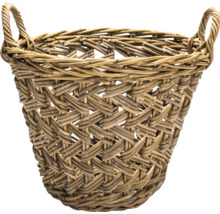 Panier tressé avec poignées