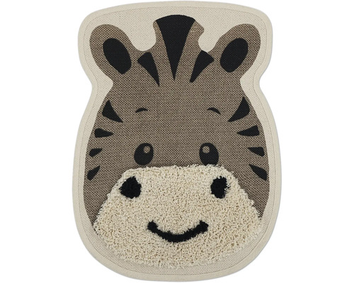 Kinderteppich Tierkopf Chawang Zebra 65x65 cm Zebra Teppich für Kinderzimmer
