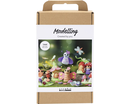 Kreativ Set Modellieren, Fee, Pastellfarben Modellierset zum Erstellen einer eigenen Märchenwelt