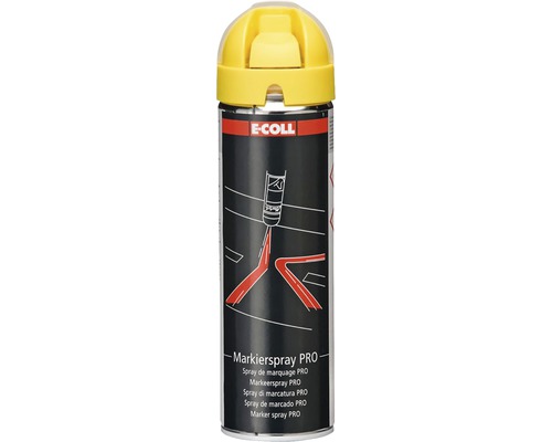 Spray de marquage E-Coll 500 ml jaune 1 pièce E-COLL Spray de marquage PRO