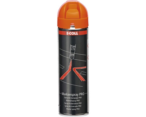 Spray de marquage E-Coll 500 ml orange 1 pièce