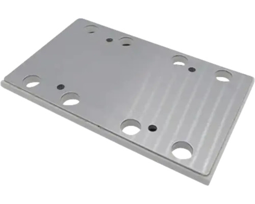Plateau de ponçage pour ponceuse vibrante 128 mm Plaque métallique avec trous