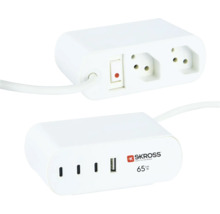 Multiprise avec ports USB et interrupteur