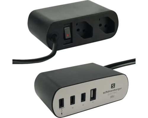 Multiprise Schöneberger Elektro avec ports USB