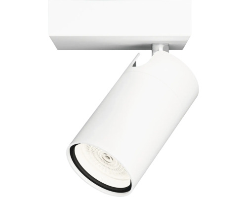 Rangée de spots Idris 1 x GU10 5 W blanc Plafonnier blanc pour intérieur