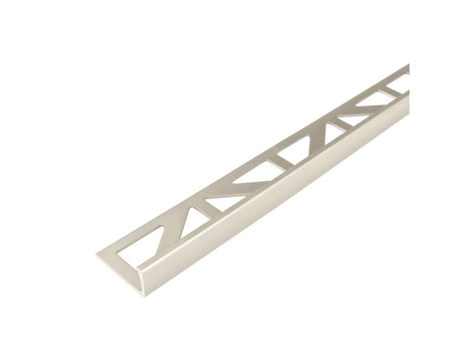 Dural Abschlussprofil Durosol DSAC 1280 Aluminium sand 300 cm x 12.5 mm Fliesenprofil aus Metall mit dreieckigen Aussparungen