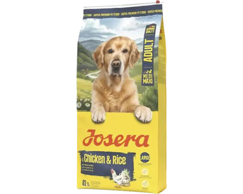 Croquettes pour chiens Josera Chicken & Rice 12.5 kg Aliments pour chiens Josera au poulet et au riz pour chiens adultes