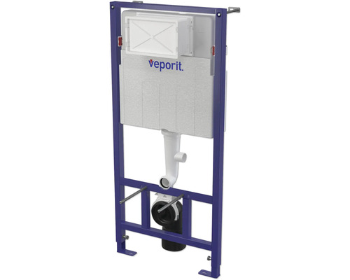 Veporit Bâti-support WC avec réservoir de chasse et raccordement