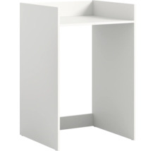 Armature de meuble de salle de bains blanche avec étagère