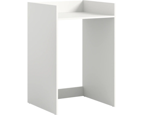 Armature de meuble de salle de bains blanche avec étagère