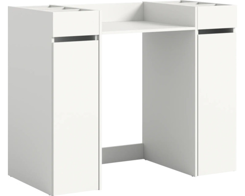 Meuble vasque blanc avec espace de rangement