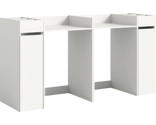 Meuble sous-lavabo avec rangement et étagères