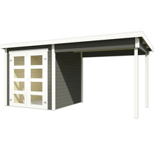 Abri de jardin avec porte double et annexe