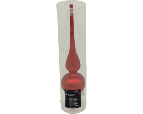 Weihnachtsbaumspitze aus Glas in Verpackung