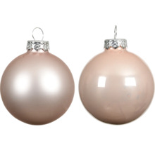 Deux boules de Noël en verre