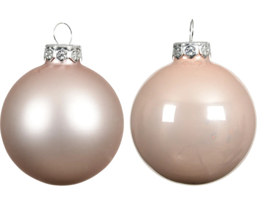 Deux boules de Noël en verre